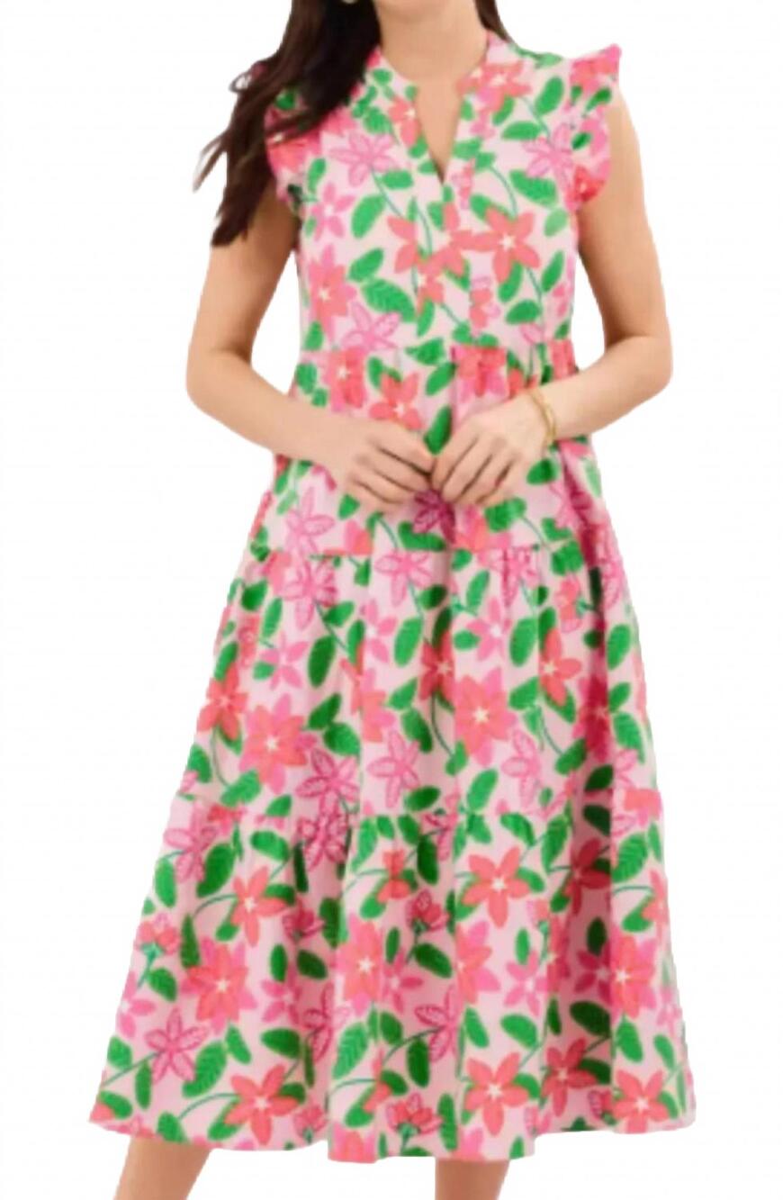 NEW MARY SQUARE island muse dress in pink